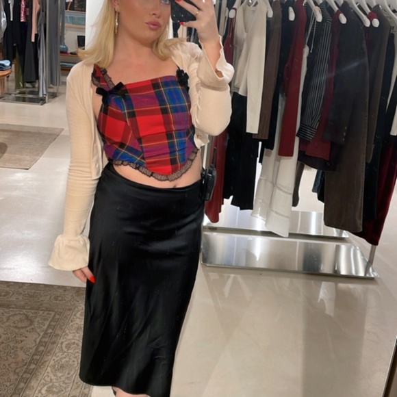 Urban Outfitters plaid corset top - Picture 4 of 4